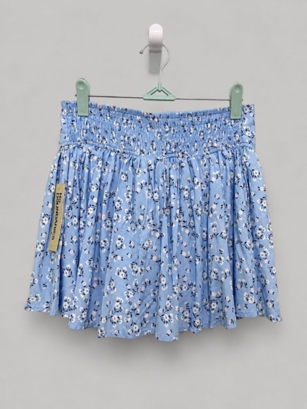 No Boundaries Cornflower Blue Floral Skort NWT Women's XS